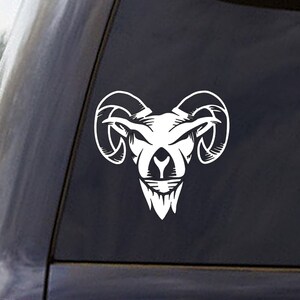 Ram Vinyl Decal - Removable Vinyl Decal for car, window, tumbler, glass tanks, laptop, bento box (any smooth surface)