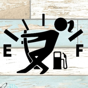 Gas Gauge Decal, decal for car, gas door, decal for jeep, gas decal, gas sticker, gas gauge, gas gauge decal, gas gift, decal for truck