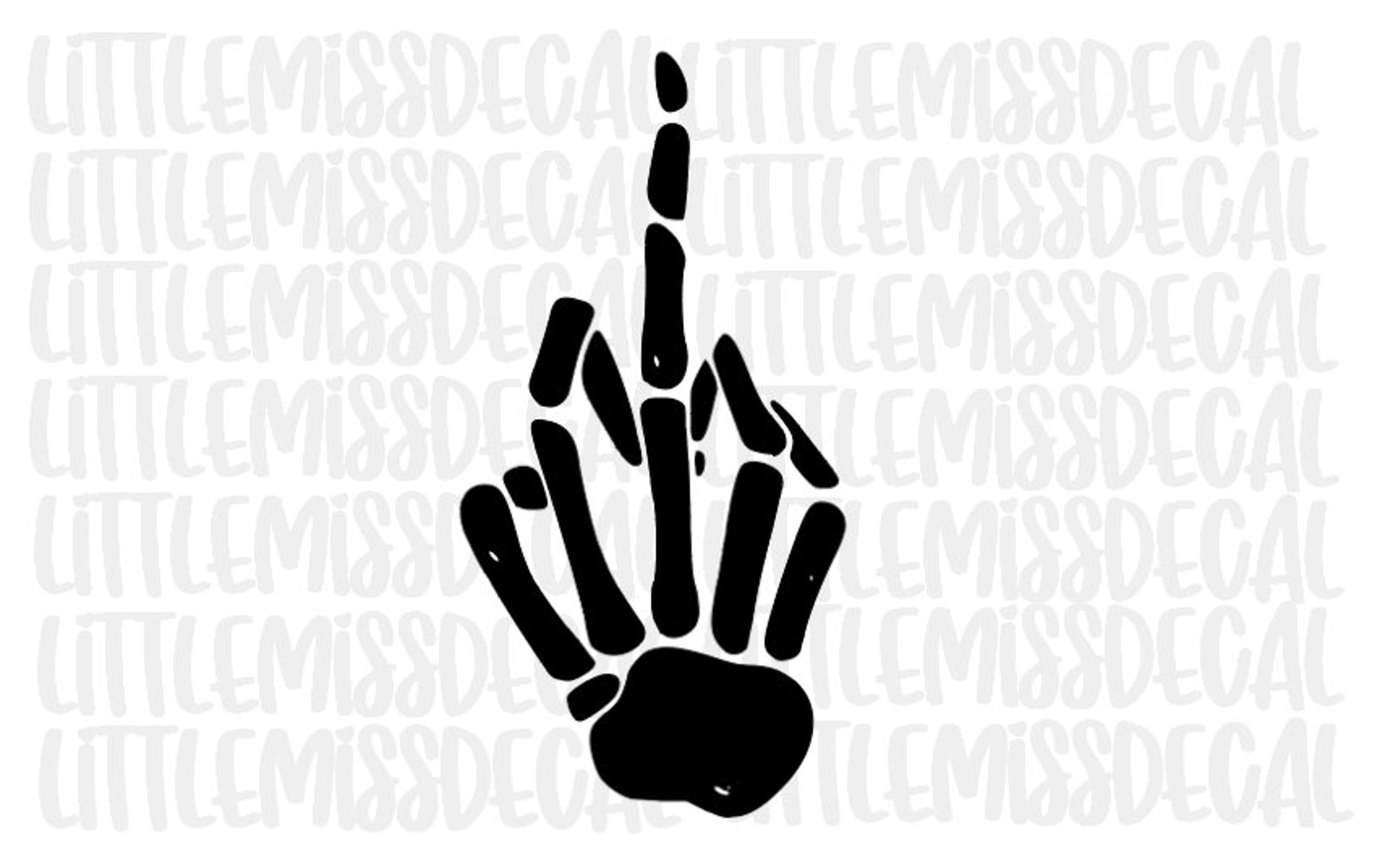 Skeleton Middle Finger Sticker Skeleton Middle Finger Vinyl Decal Skeleton Middle Finger - Etsy
