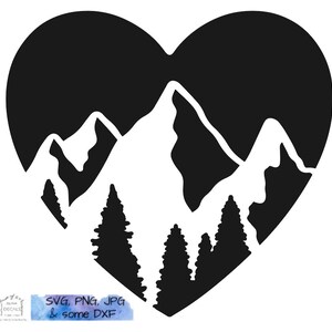 Berg SVG, PNG, JPG digitaler Download