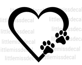 Paw Print Vinyl decal, vinyl stickers, vinyl decals, paw print vinyl sticker, paw print vinyl, dog paw, dog paw print, dog mom, animal print