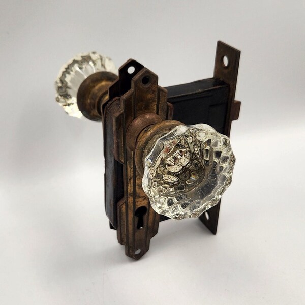 Glass Knob Backplate Etsy