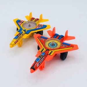 Vintage Japan Eagle F-15 Tin Fighter Jet - Two Available - Individually Priced