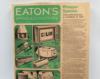 1976 EATON'S Spring & Summer Catalogue with Wrapper, Great Vintage Condition, Eaton's Catalogue