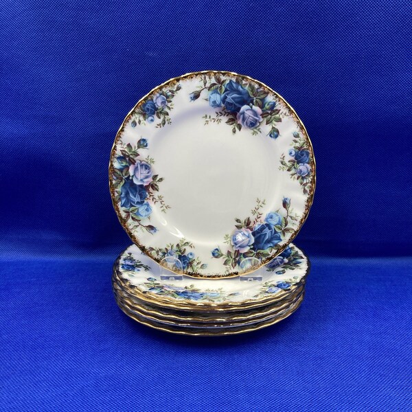 Set of 6 Royal Albert Moonlight Rose Bread and Butter Plates