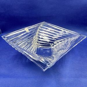 Shantung Lead Crystal Bowl by Cristal d'arques Durand JG Bowl - New in original box
