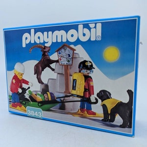 Sealed Vintage Playmobil 1995 Ski Patrol Rescue, New in Box 3843 