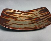 Mid Century Modern Enameled Bowl by Hank and Diny Frugte, Artist SIgned, Abstract Modernist Design