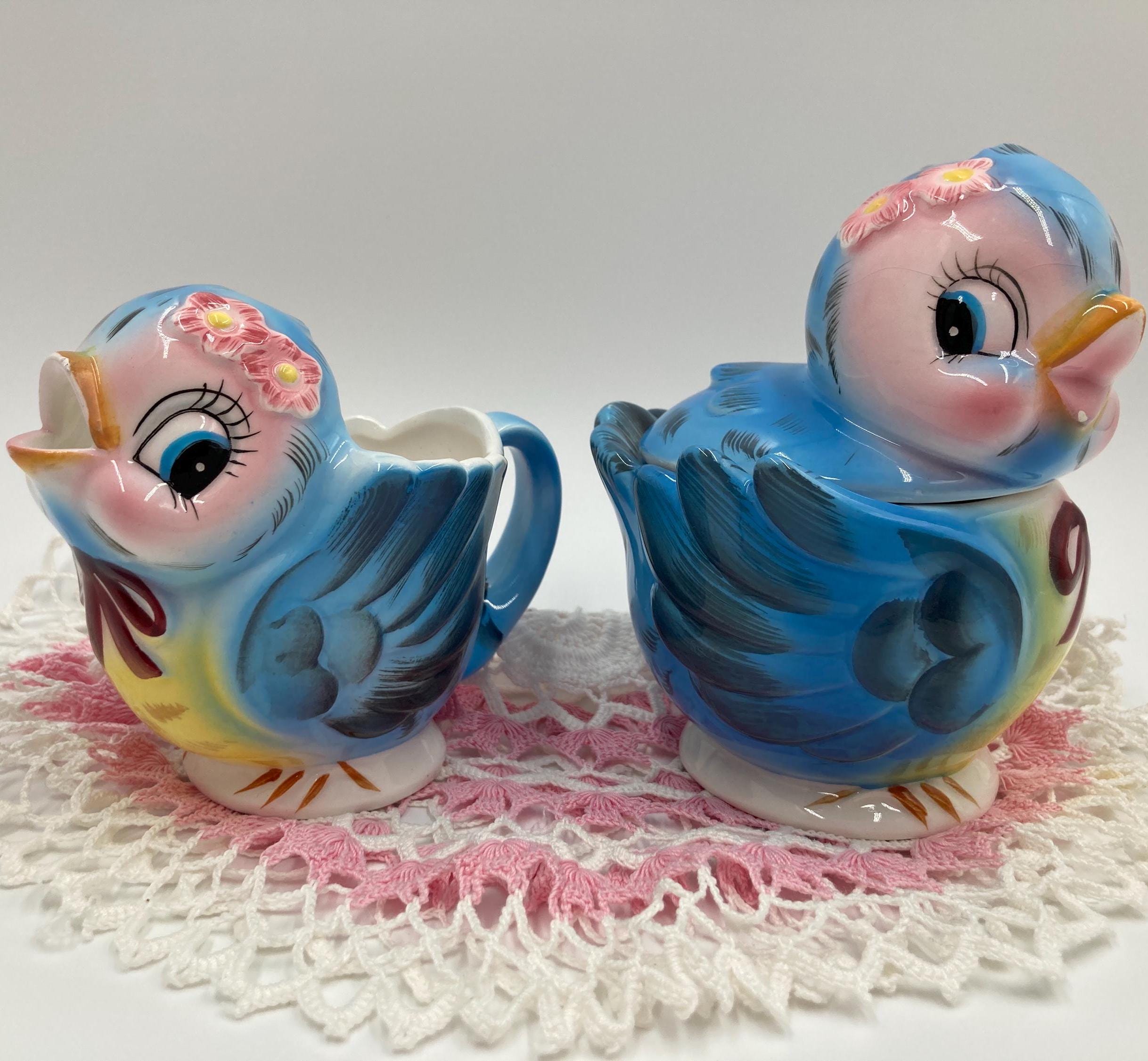 希少なレフトン ブルーバード クリーマーとカバードシュガー - 説明を