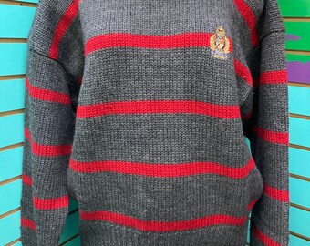 1980s Vintage POLO by Ralph Lauren Knit Sweater, 100% Pure 1980s Vintage POLO by Ralph Lauren Knit Sweater, 100% Pure