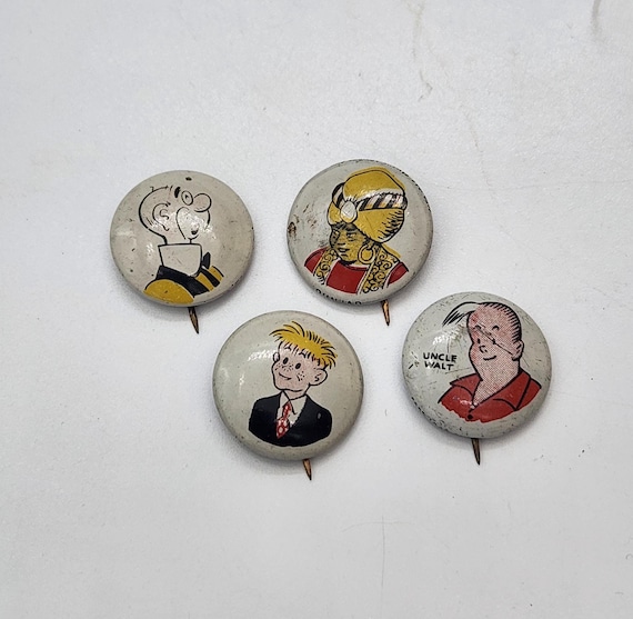 Vintage 1940s Kellogg's Pep! Pins / Buttons, Choice of Four