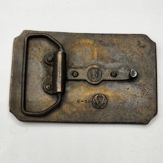 Vintage Brass Belt Buckle, Committee of Vigilance… - image 4