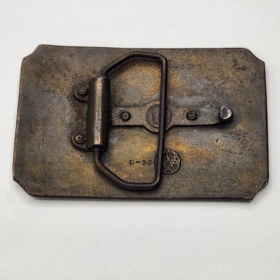 Vintage Brass Belt Buckle, Committee of Vigilance… - image 3