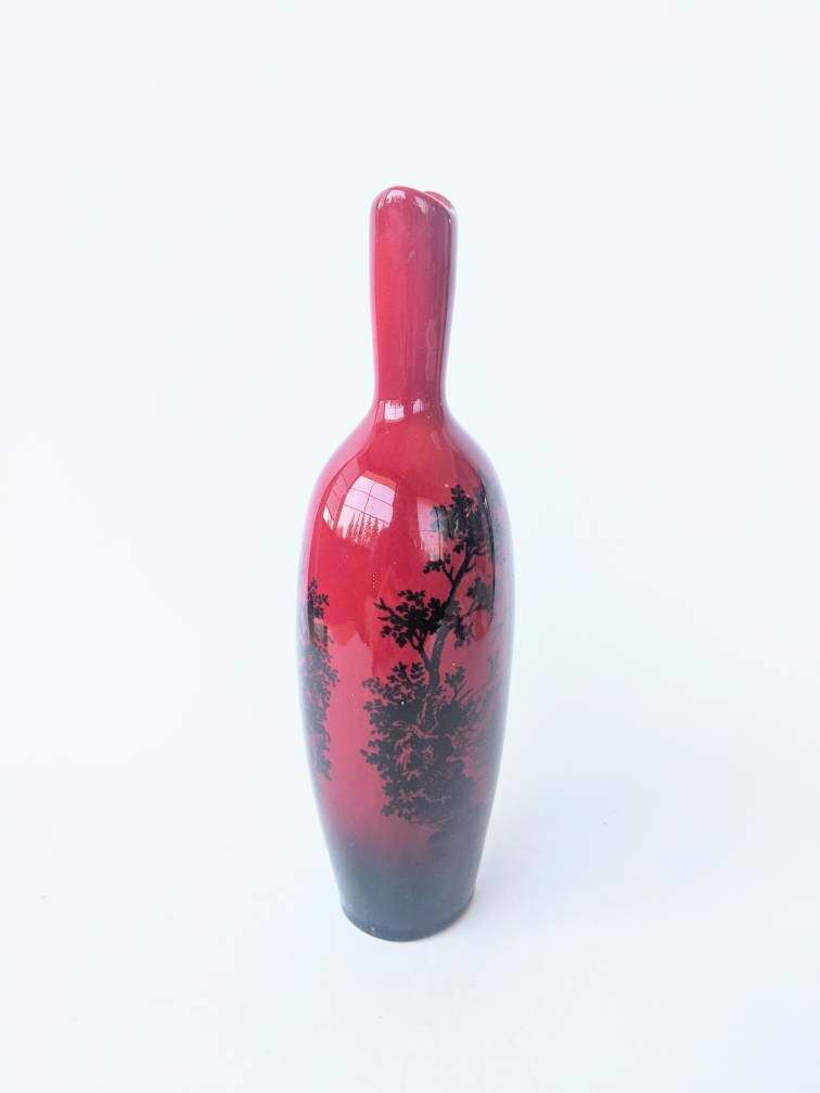 ロイヤルドルトン　フランベ②　花瓶　 　英国アンティーク ロイヤルドルトン フランベ② 花瓶 Royal Doulton 英国アンティーク