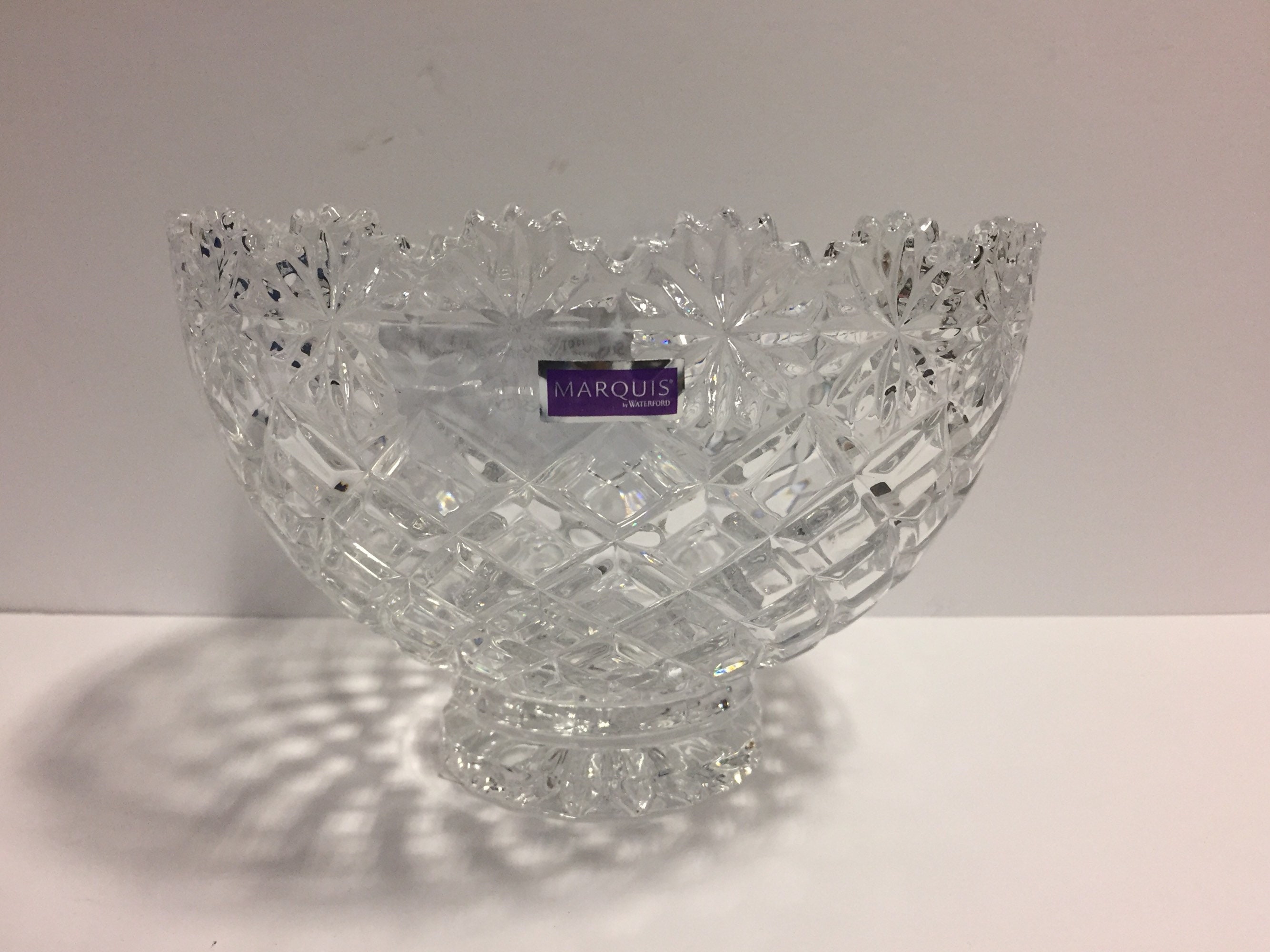 Vintage Waterford Marquis Summer Daisy Pattern Footed Bowl Etsy
