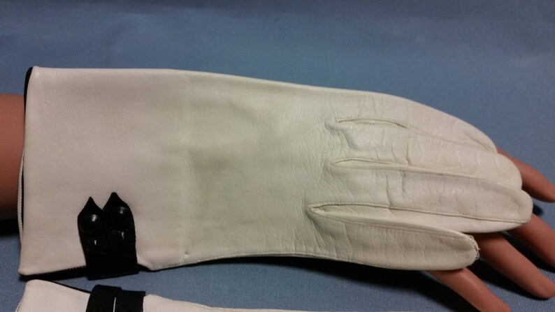 Vintage Leather Gloves Lady Gay Gloves Kid Size 39 Original Etsy
