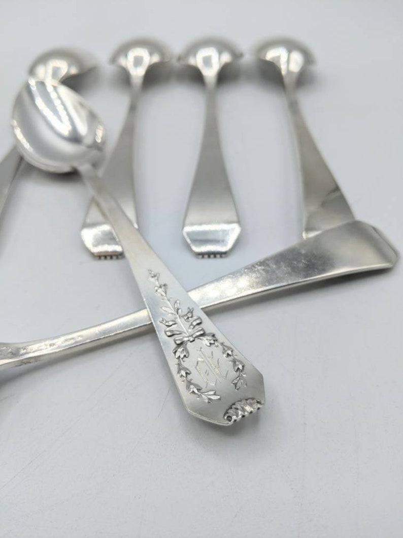 Set of 6 Whiting Sterling Silver Madame Jumel Pattern 1908 Citrus Spoons image 4