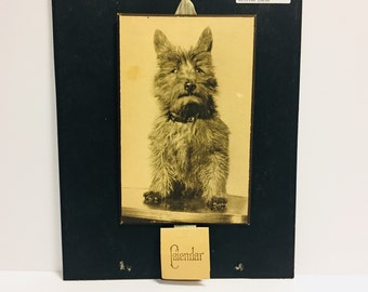 Vintage 1933 Scottie Dog Calendar, Vintage Scottie Dog, Vintage Ephemera, Vintage Calendar Made in England