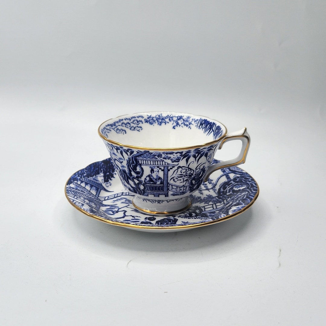 Royal Crown Derby Blue Mikado Cup and Saucer, 1979/1980 Backstamps - Etsy