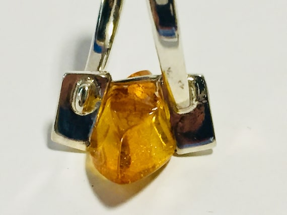 Baltic Amber Ring on Sterling Silver, Gorgeous Am… - image 7