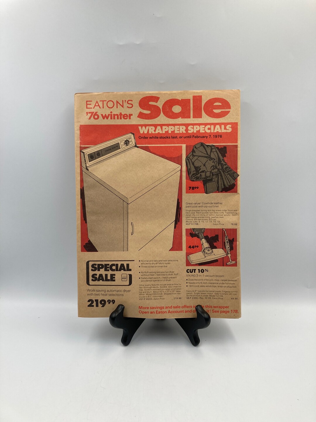 1976 EATON'S Fall & Winter Catalogue With Wrapper, Good Vintage ...