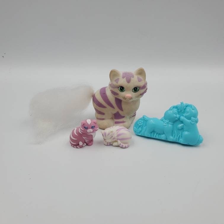 Vintage 1990 Hasbro My Little Kitty Li'l Litters Happy Etsy