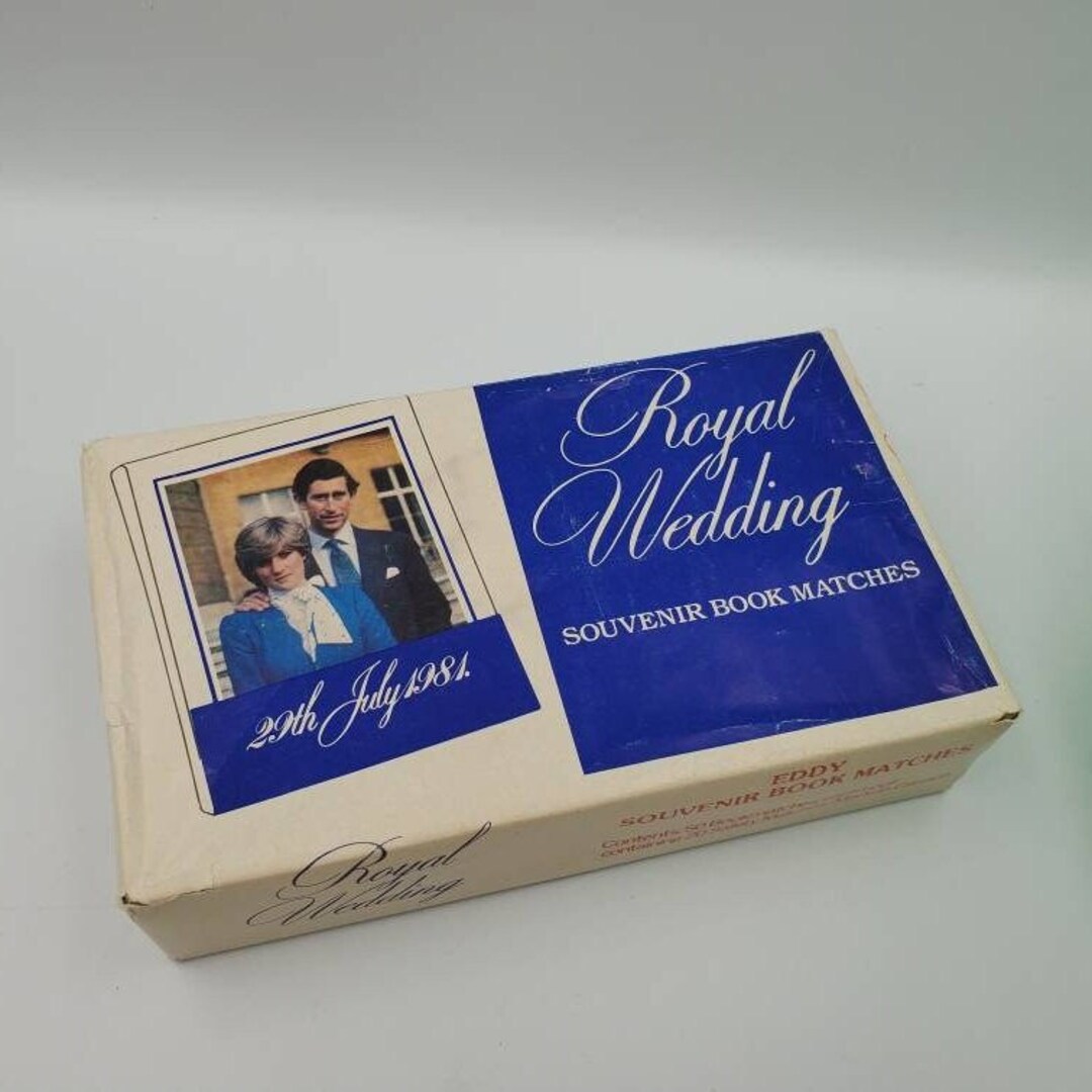 Royal Wedding Souvenir Charles and Diana Sealed Box of 50 Match Books