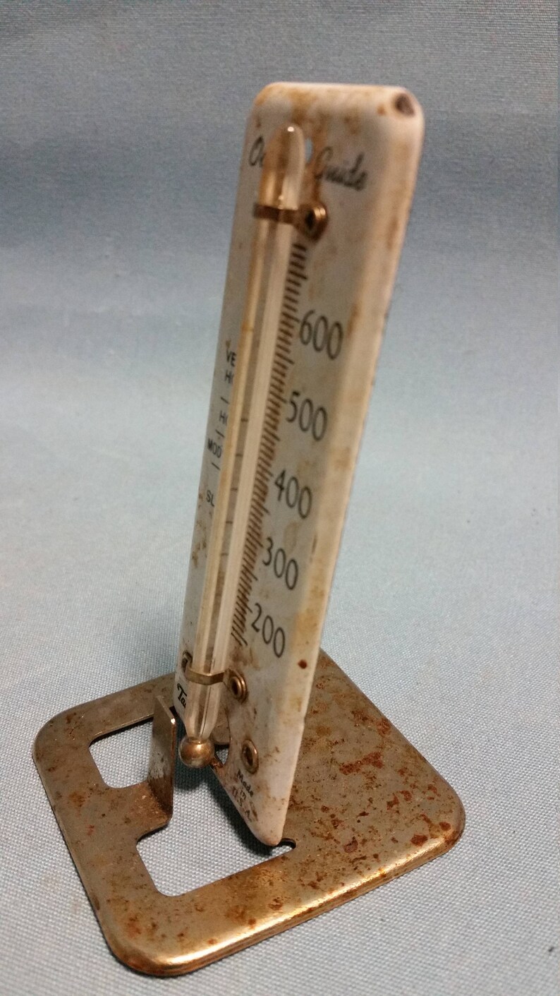 Vintage Taylor Enamel Oven Thermometer Oven Guide with Etsy