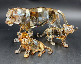 Swarovski Tiger Baby Cub Sitting - Crystal Figurine - Boxed