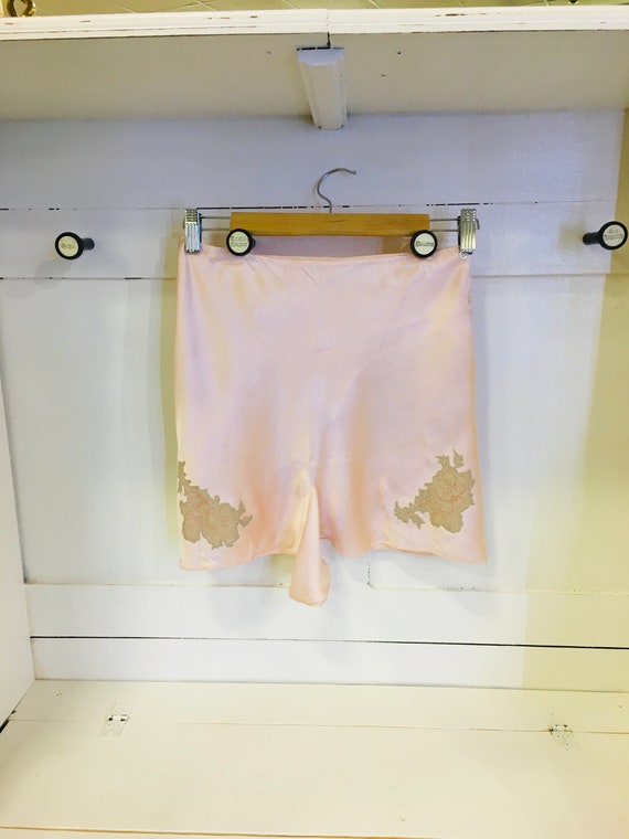 C.1930's Silk Tap Pants With Genuine MOP Buttons
