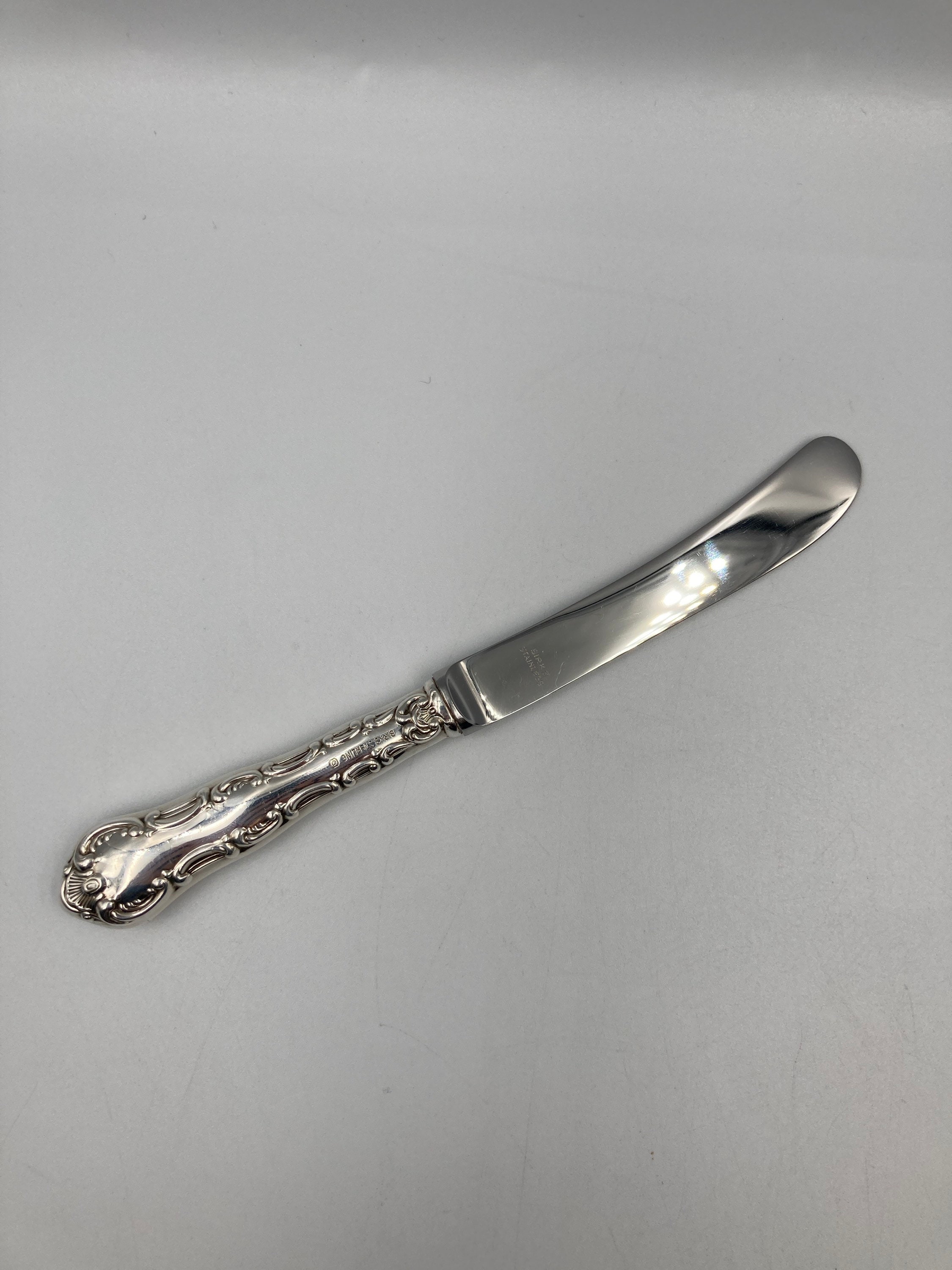 Reed And Barton Burdy Pattern Sterling Master Butter Knife Spreader