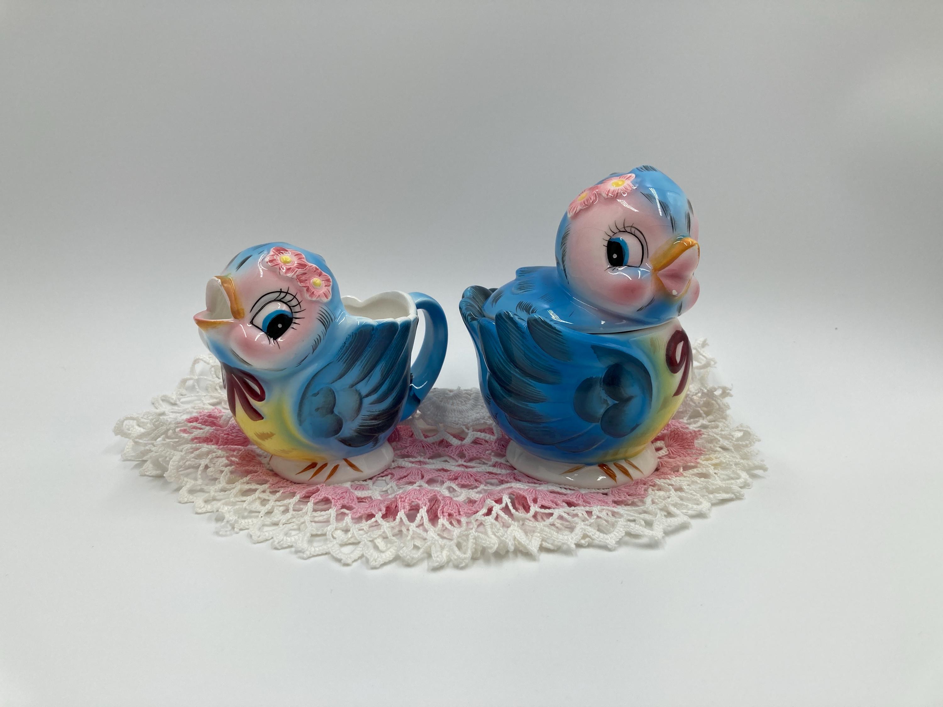 希少なレフトン ブルーバード クリーマーとカバードシュガー - 説明を