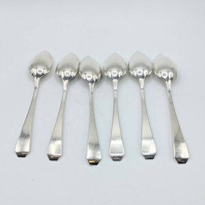 Set of 6 Whiting Sterling Silver Madame Jumel Pattern 1908 Citrus Spoons image 2