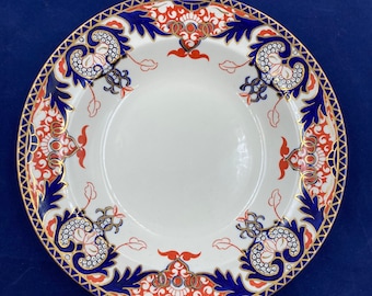 Royal Crown Derby IMARI Rimmed Soup Plate Bowl c.1911 #1270