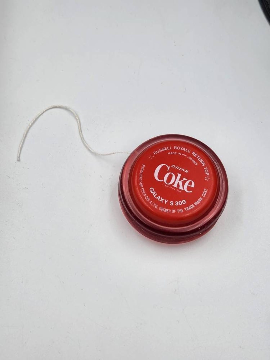 Vintage Yo-Yo Yoyo Profesional Rojo y Blanco Genuine Russell Tome Coca Cola  Peru