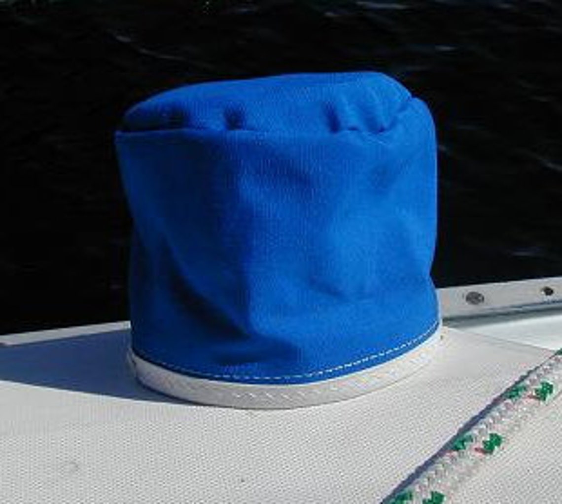 Winch Cover Pacific Blue Sunbrella 5 X 5 Etsy