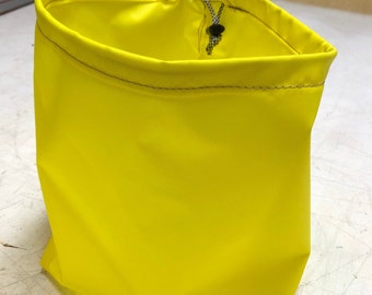 Yellow Rectangular Bottom Ditty Bag