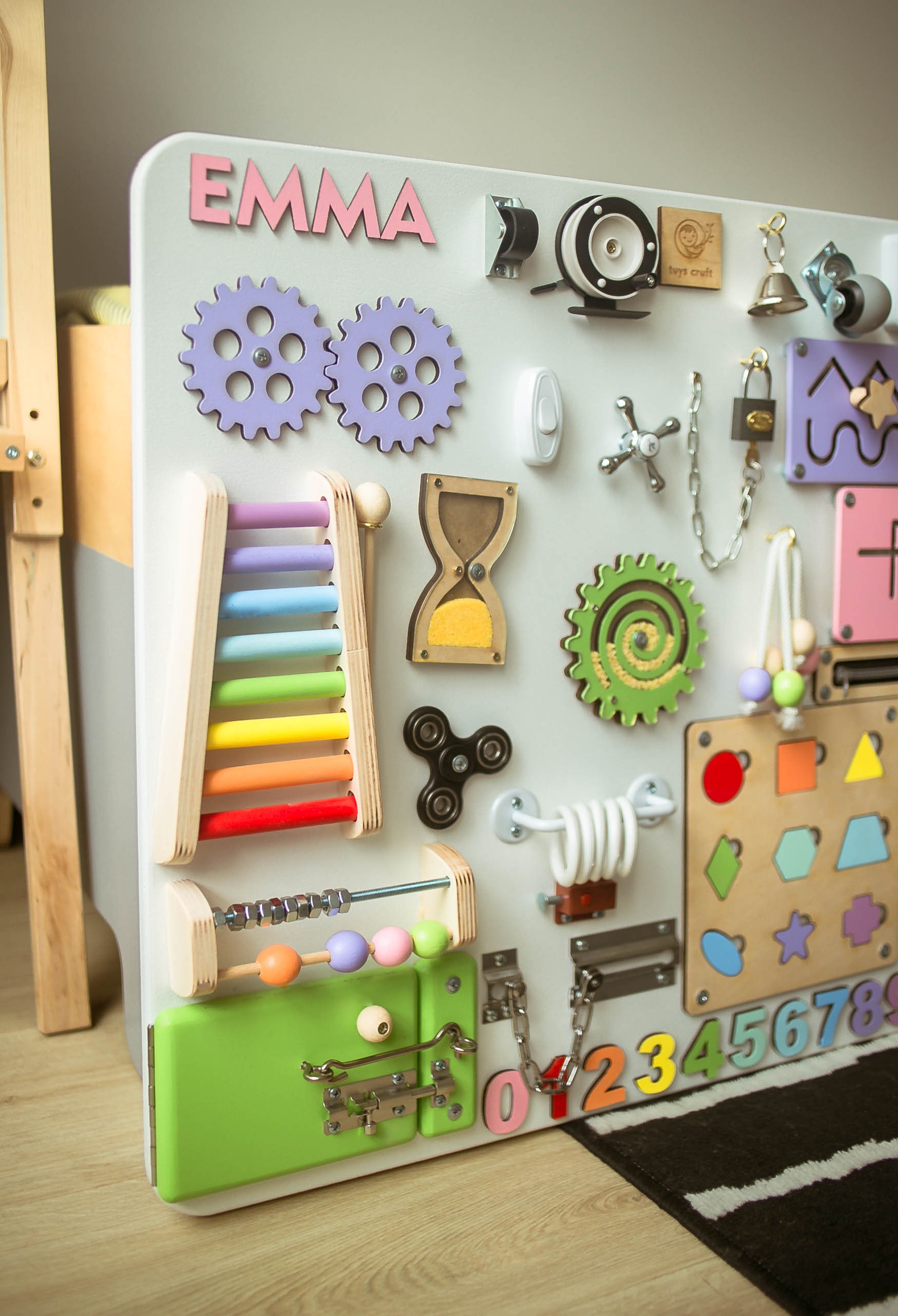 Busy board for toddler Activity board Gift personalized Etsy