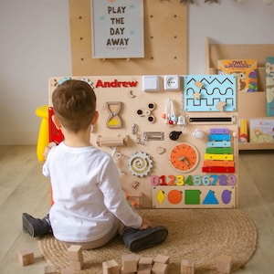 Tableau Occupé Pour Bébé, Jouets Montessori D'activité, Tableau Sensoriel, Cadeau Pour Enfants, Jouets Éducatifs, Tableau Occupé Pour 1er Anniversaire, Tableau Occupé Pour Enfants