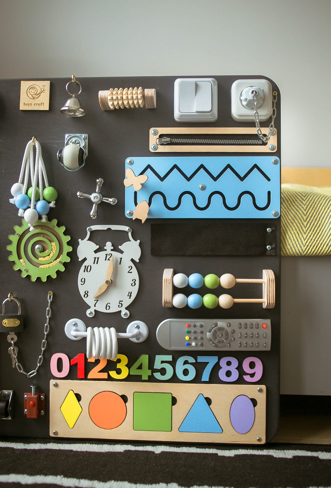 Busy board 1 year old Activity board for toddler Etsy