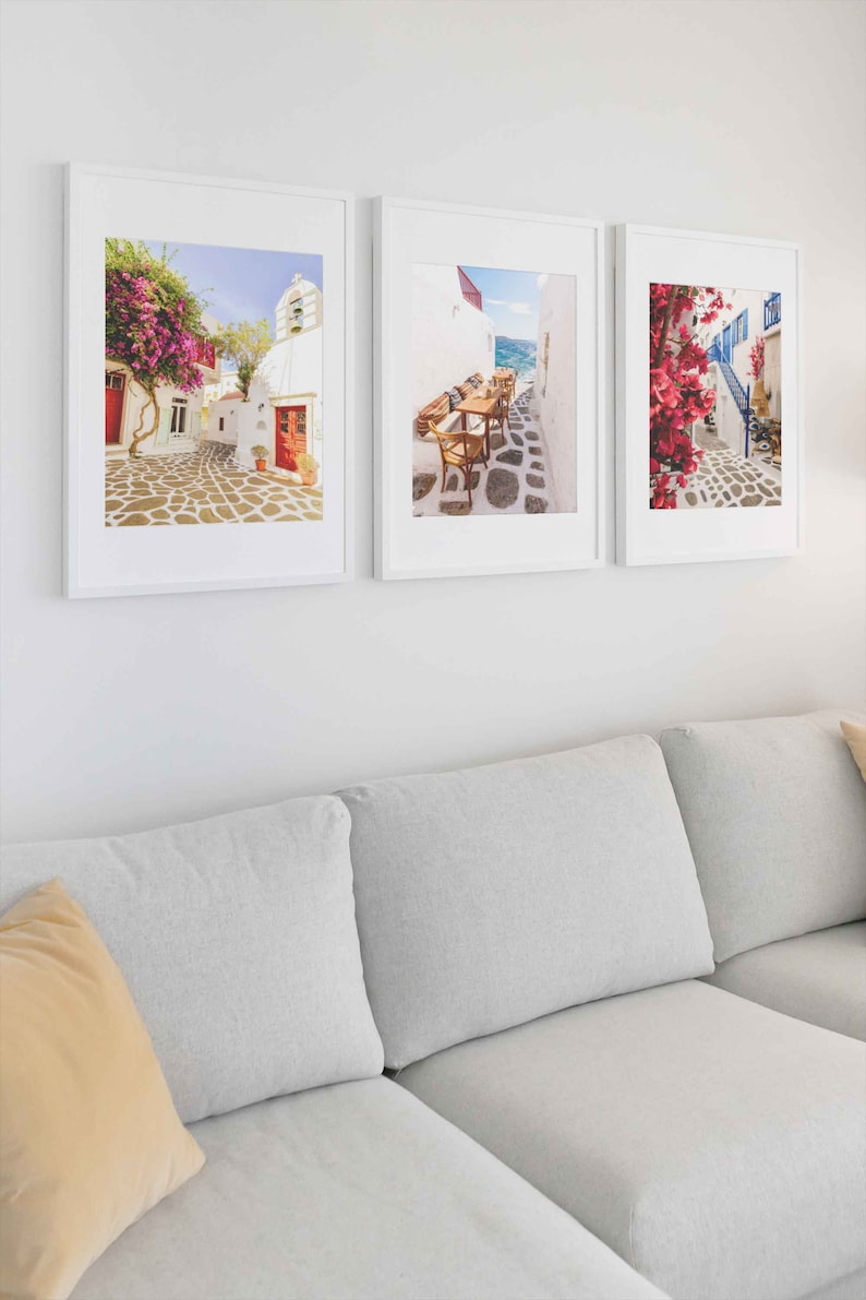 PRINTABLE Mykonos Bundle 3x Digital Print Instant Download Three For The Price Of Two
