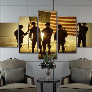 United Kingdom Military Wall Art Uk Flagcanvas Art Uk Army Etsy