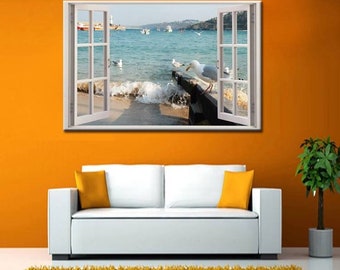 Art Picture Poster Photo Print 4BCH Beach Scene