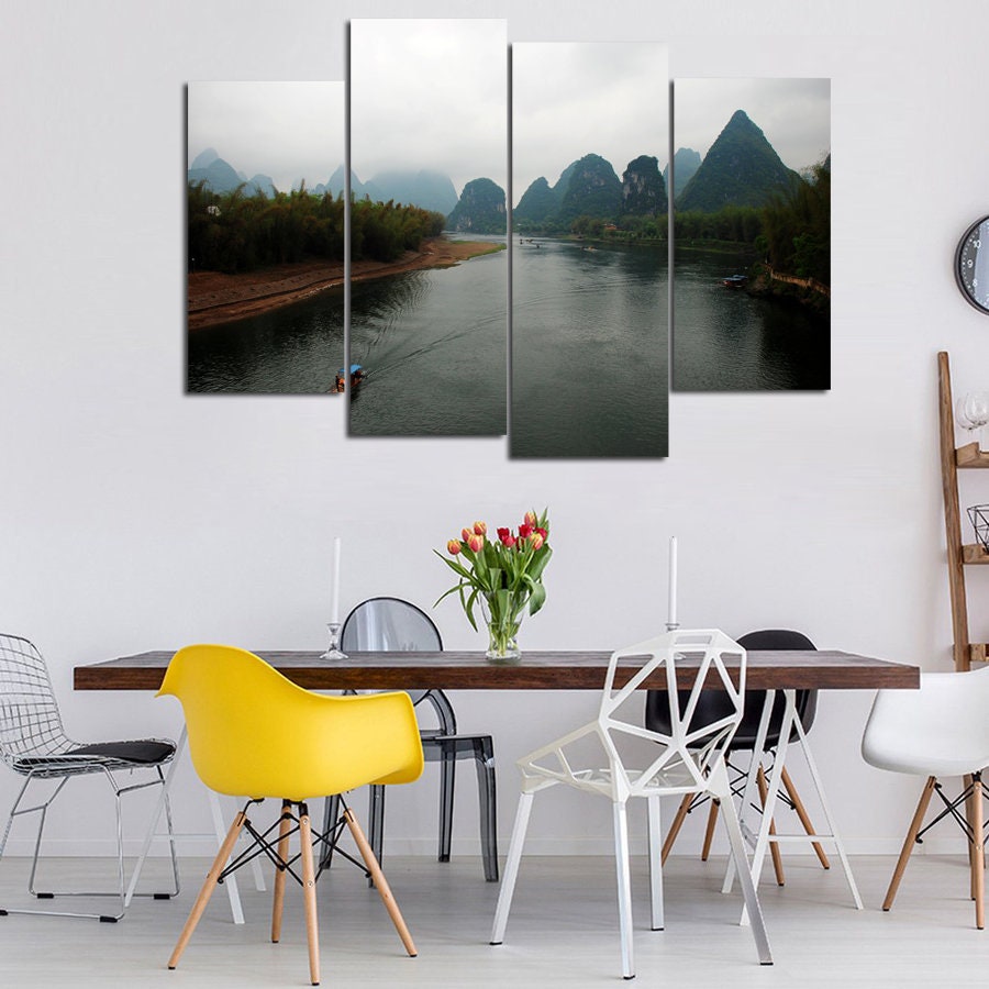 Mountain Wall Art Mountain Canvas Art Mountain Painting | Etsy