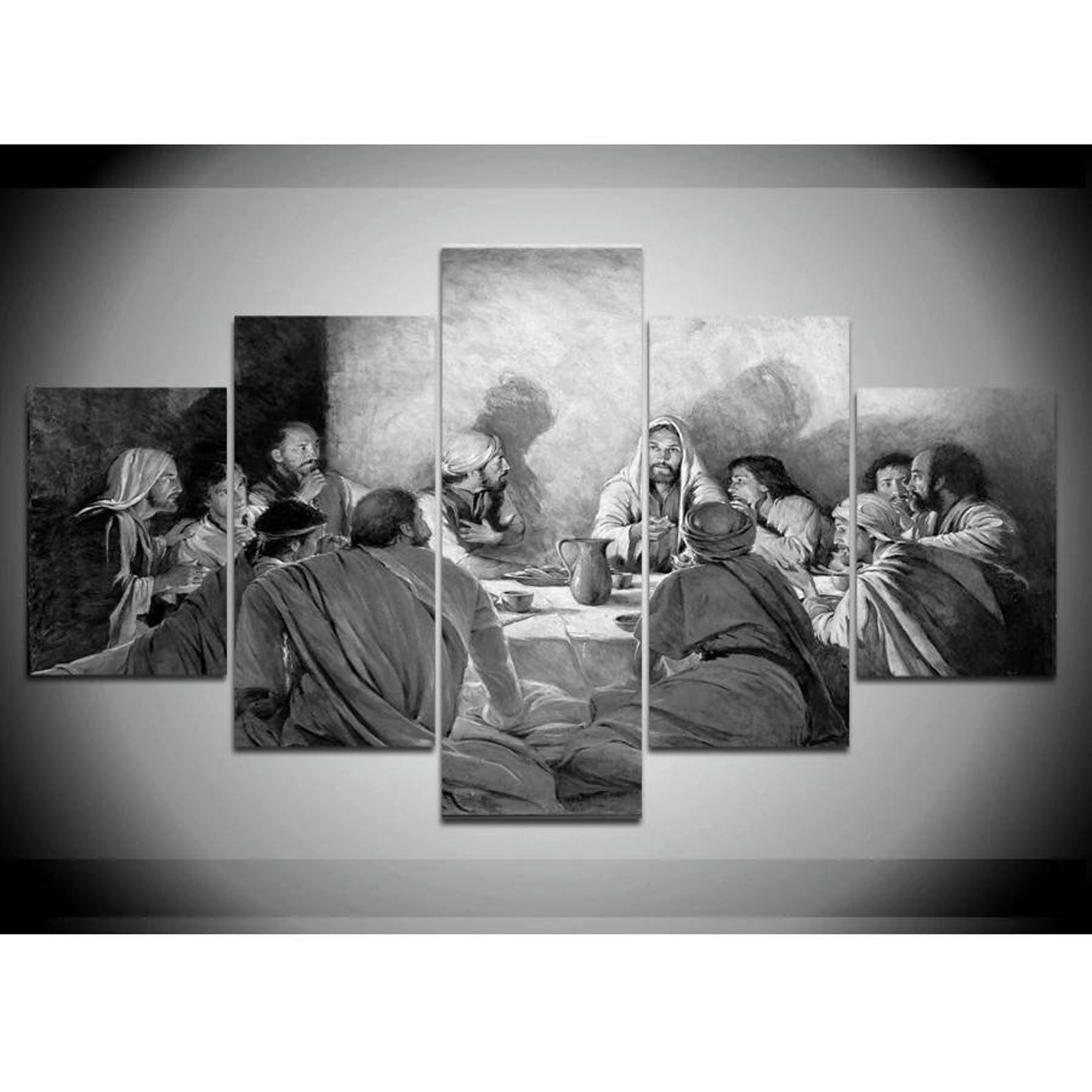 Last supper Wall Decor Modern Last Supper Wall Art Last Etsy