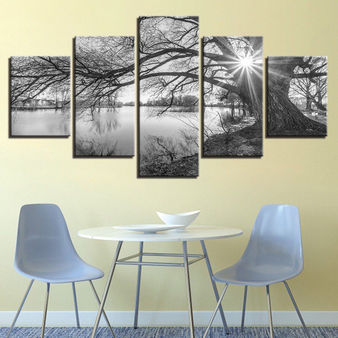 River Wall Art River Wall Decor River Canvas Art River Etsy