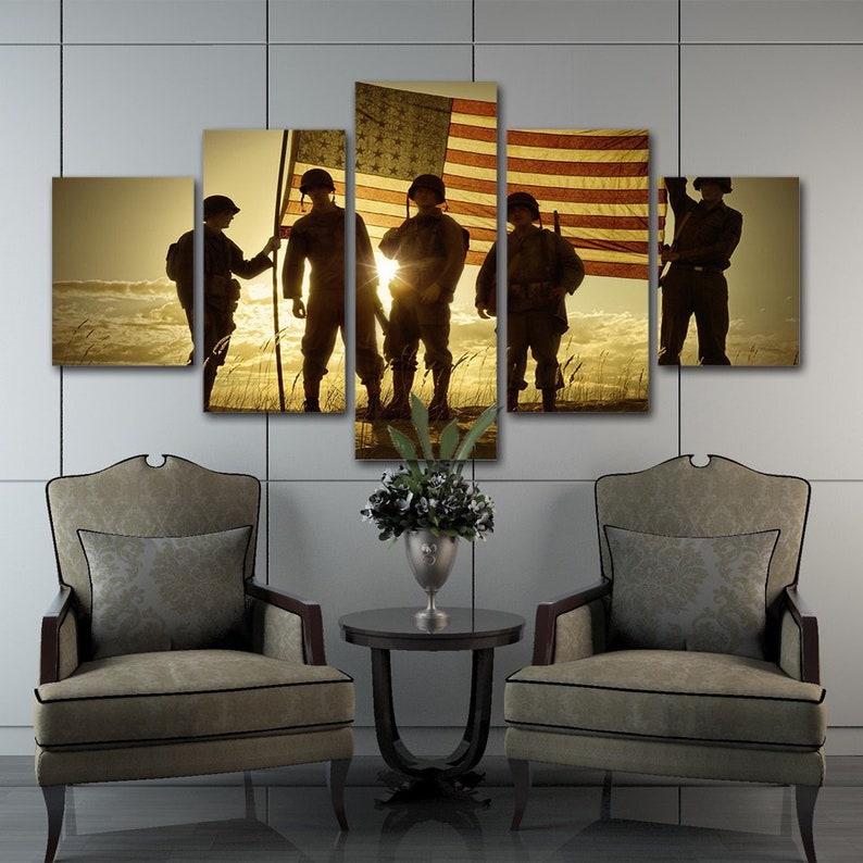 Army Wall Art Army Wall Decor Army Painting United States Etsy