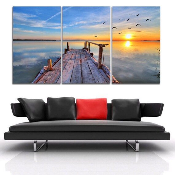 Get La puesta del sol arte de la pared playa For iPhone Free