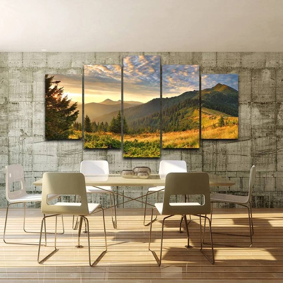 Large Landscape Wall Art Landscape Canvas Art Mountain Etsy