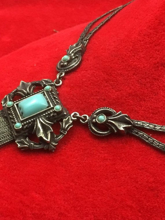 Egyptian Revival Necklace - Vintage 1920s, New Ol… - image 7